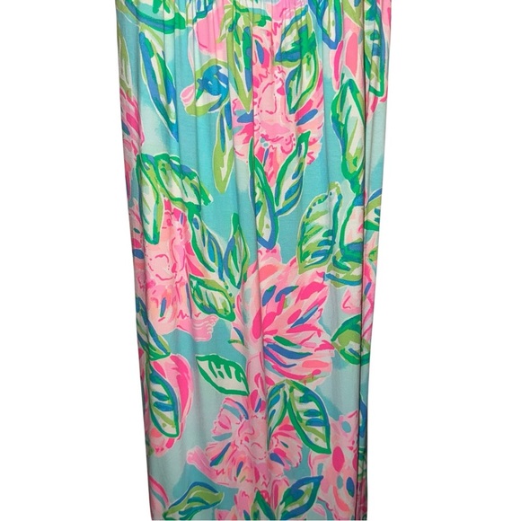 NWT LILLY PULITZER Malia One Shoulder Totally Blossom Engineered Maxi Dress Sz M - Picture 6 of 11
